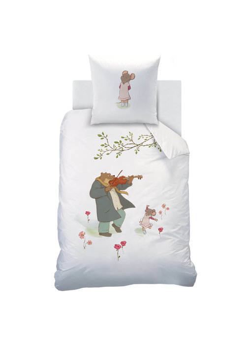 Ernest et Célestine Duvet cover Violin 140 x 200 Cotton