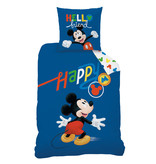 Disney Mickey Mouse Bettbezug Happy - Single - 140 x 200 cm - Baumwolle