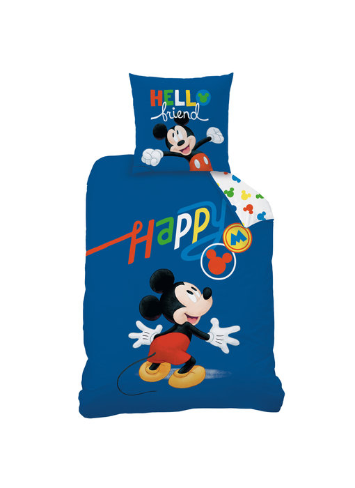 Disney Mickey Mouse Bettbezug Happy 140 x 200 Baumwolle