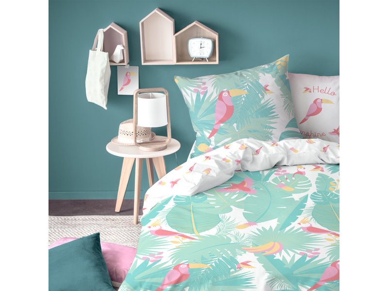 Matt & Rose Housse de couette Jungle - Simple - 140 x 200 cm - Coton