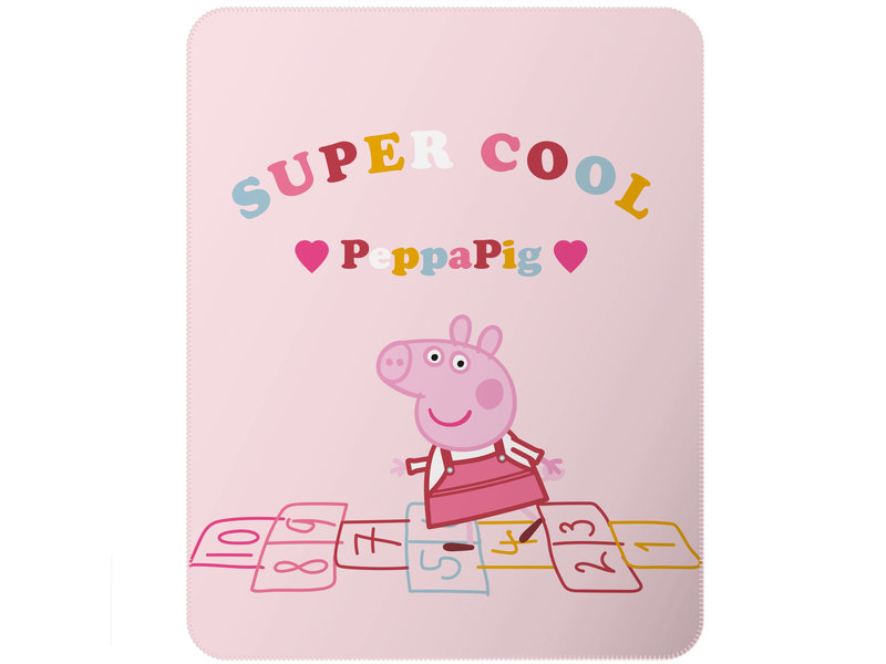 Peppa Pig Couverture polaire Super Cool - 110 x 140 cm - Polyester