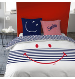 Smiley Bettbezug Marine - Single - 140 x 200 cm - Baumwolle