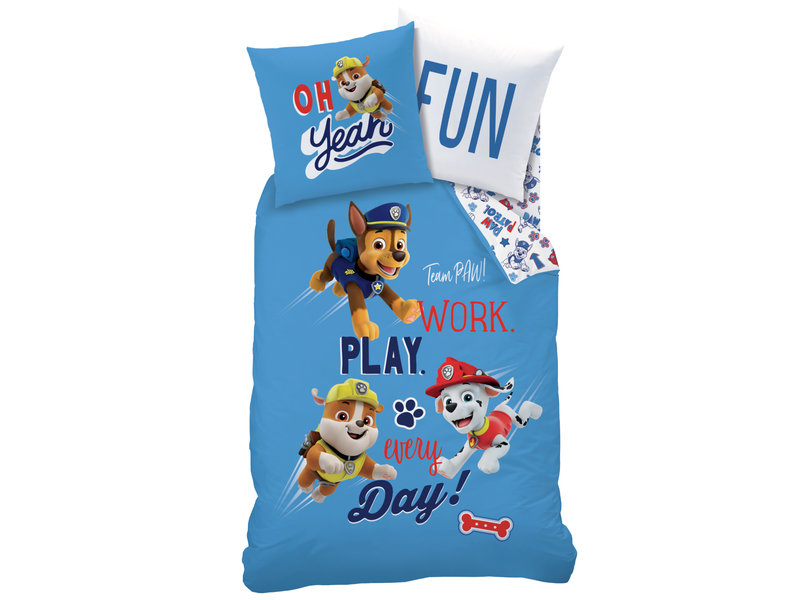 PAW Patrol Dekbedovertrek Team PAW - Eenpersoons - 140  x 200 cm - Katoen