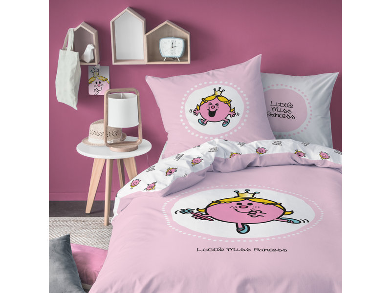 Meneertje Mevrouwtje Duvet cover Miss Princess - Single - 140 x 200 cm - Cotton