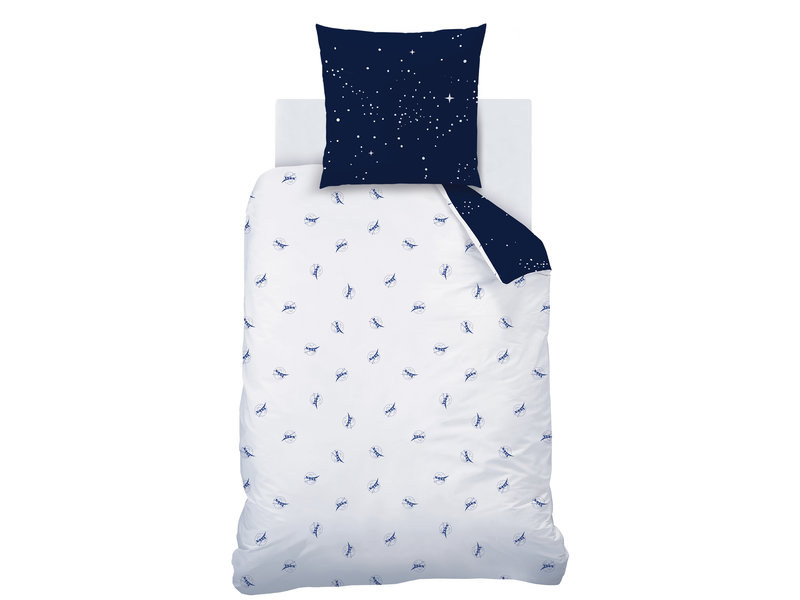 NASA Housse de couette Stars - Simple - 140 x 200 cm - Coton