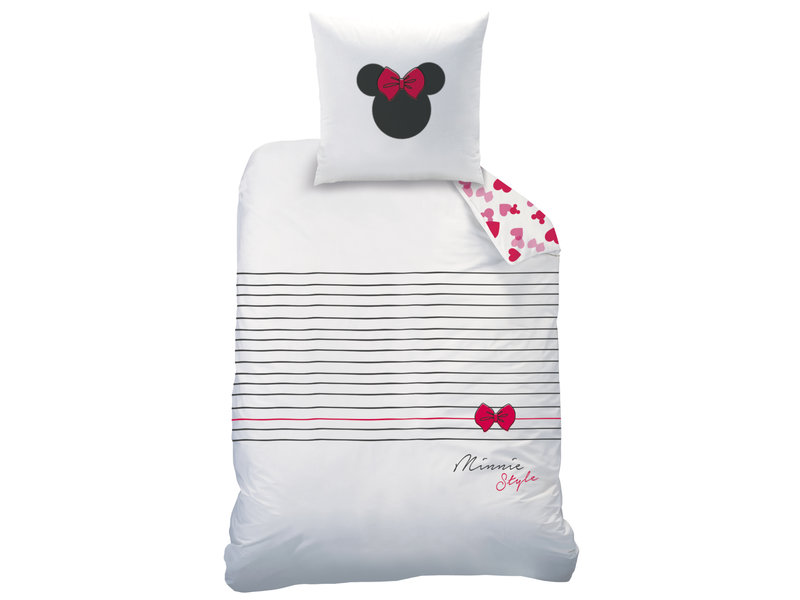 Disney Minnie Mouse Bettbezug Style - Single - 140 x 200 cm - Baumwolle