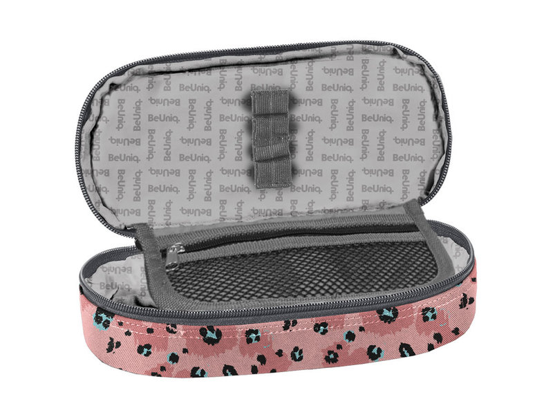 BeUniq Leopard pouch - 23 x 10 x 5 cm - Pink
