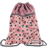 BeUniq Gymbag Leopard - 47 x 37 cm - Pink