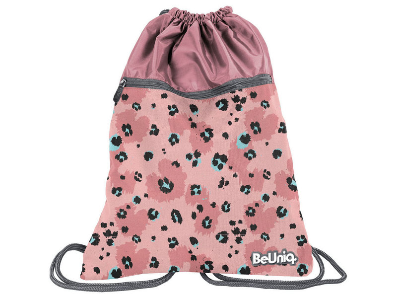 BeUniq Gymbag Léopard - 47 x 37 cm - Rose