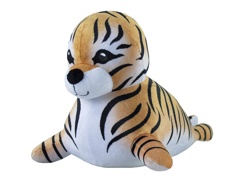 Animal Planet Cuddle Toby the Tiger Seal Plush - 32 cm - Recycled Polyester