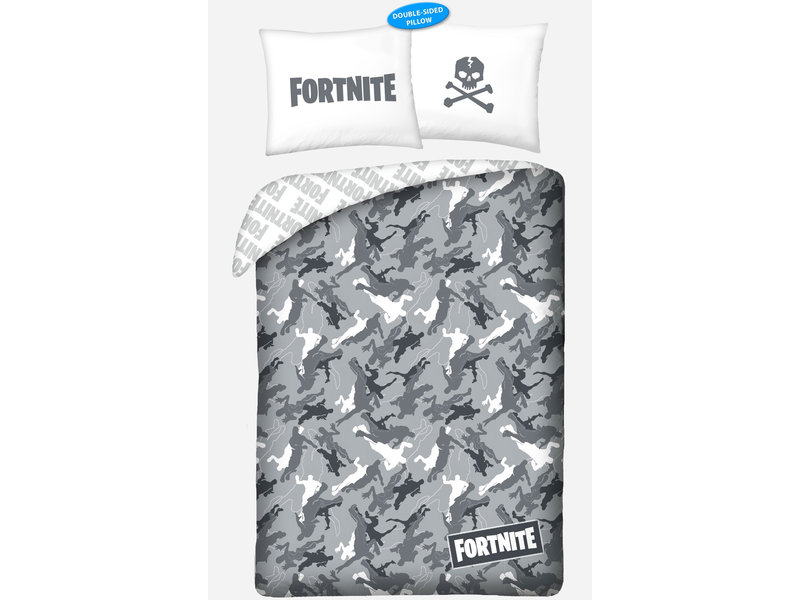 Fortnite Dekbedovertrek Dance Camo - Eenpersoons - 140 x 200 cm - Katoen