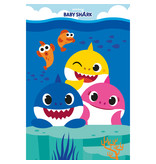 Baby Shark Couverture polaire Family - 100 x 150 cm - Polyester