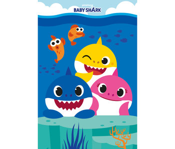 Baby Shark Fleece blanket Family 100 x 150 cm