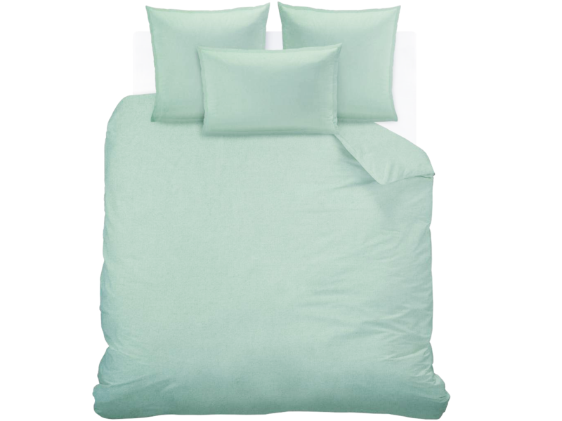 Matt & Rose Métis de Lin - Housse de couette - Taille de l'hôtel - 260 x 240 cm - Lichen