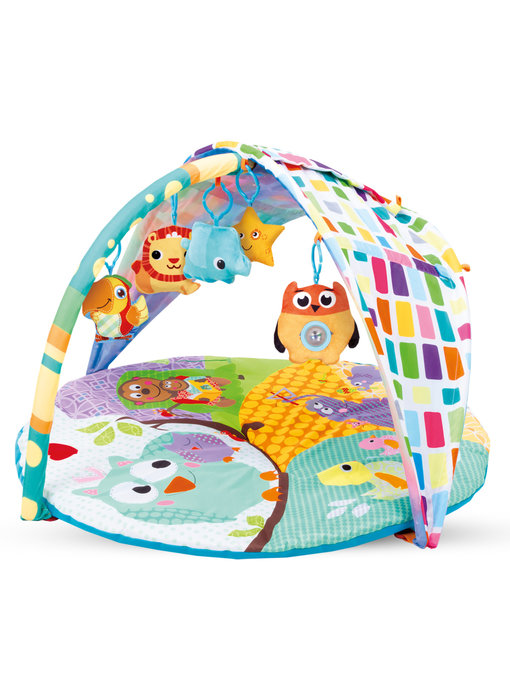 Kidwell Baby gym avec 5 jouets - 84 x 84 cm