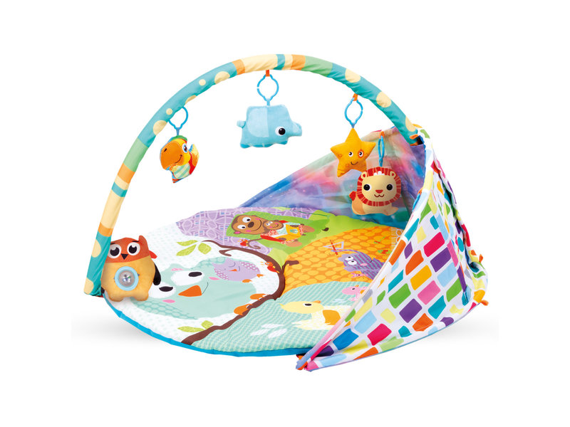 Kidwell Babygym met 5 speeltjes - 84 x 84 x 55 cm