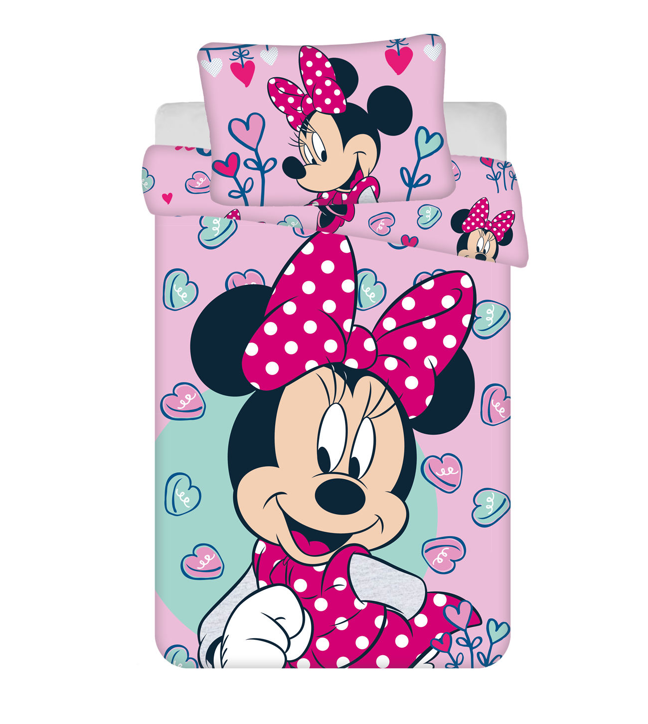 Disney Minnie Mouse Baby Bettbezug 100 X 135 Cm 40 X 60 Cm Simbashop Nl