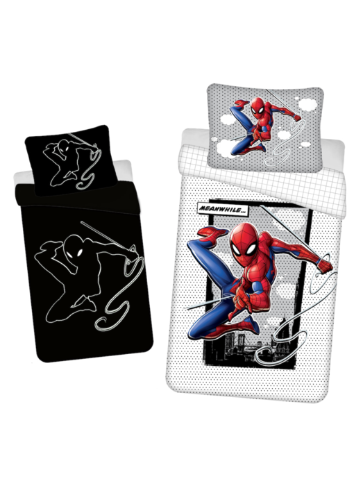 SpiderMan Bettbezug Glow in the Dark 140 x 200 Baumwolle