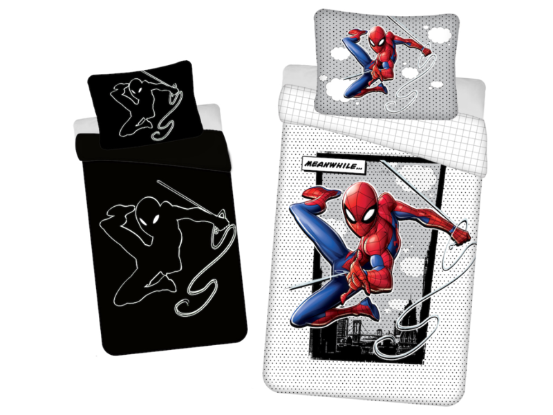 SpiderMan Bettbezug Glow in the Dark - Single - 140 x 200 cm - Baumwolle