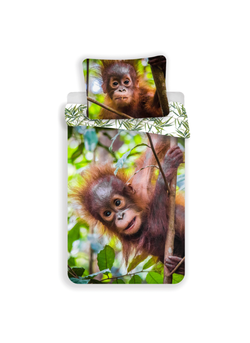 Animal Pictures Bettbezug Orang-Utans 140 x 200 Baumwolle