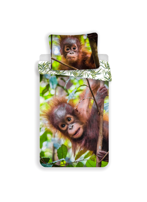 Animal Pictures Duvet cover Orangutans 140 x 200 Cotton