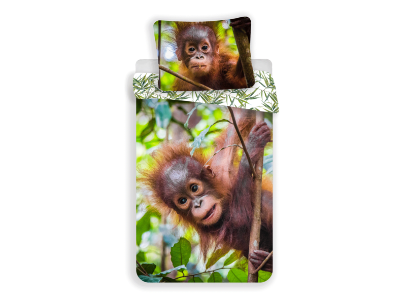 Animal Pictures Duvet cover Orangutans - Single - 140 x 200 cm - Cotton