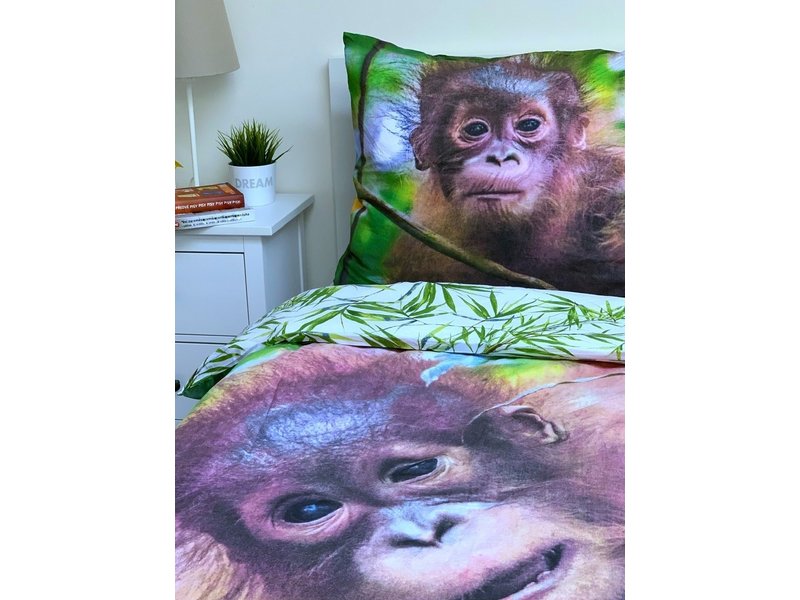 Animal Pictures Duvet cover Orangutans - Single - 140 x 200 cm - Cotton