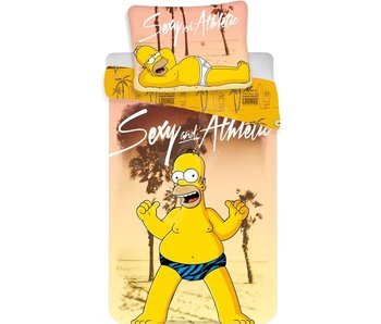 The Simpsons Housse de couette Homer Beach 140 x 200 Coton