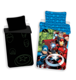 Marvel Avengers Duvet cover Glow in the Dark - Single - 140 x 200 cm - Cotton