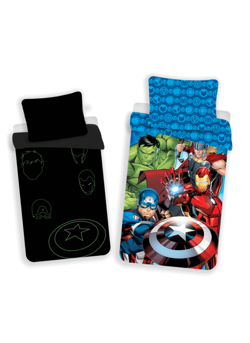 Marvel Avengers Duvet cover Glow in the Dark 140 x 200 cm Cotton