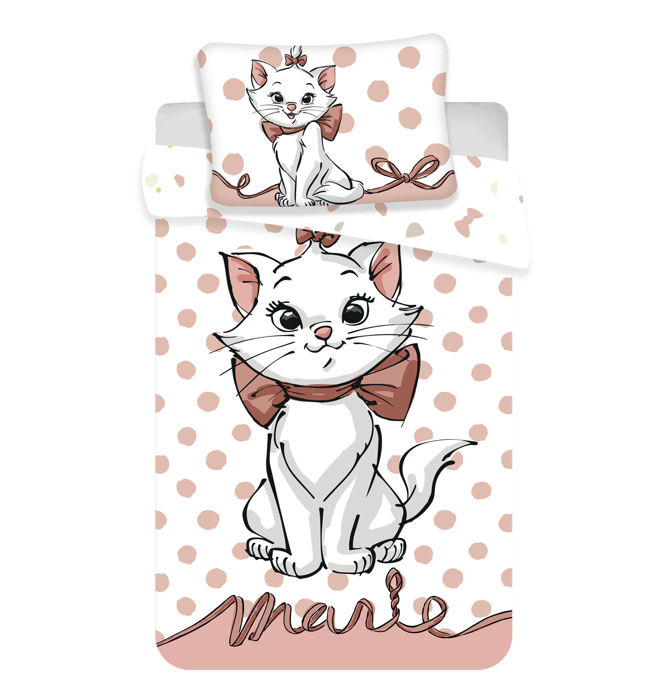 Disney Aristo Cats Baby Housse De Couette Marie Cat 100 X 135 Cm 40 X 60 Cm Coton Simbashop Nl