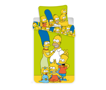 The Simpsons dekbedovertrek Family 140 x 200 cm 70 x 90 cm katoen