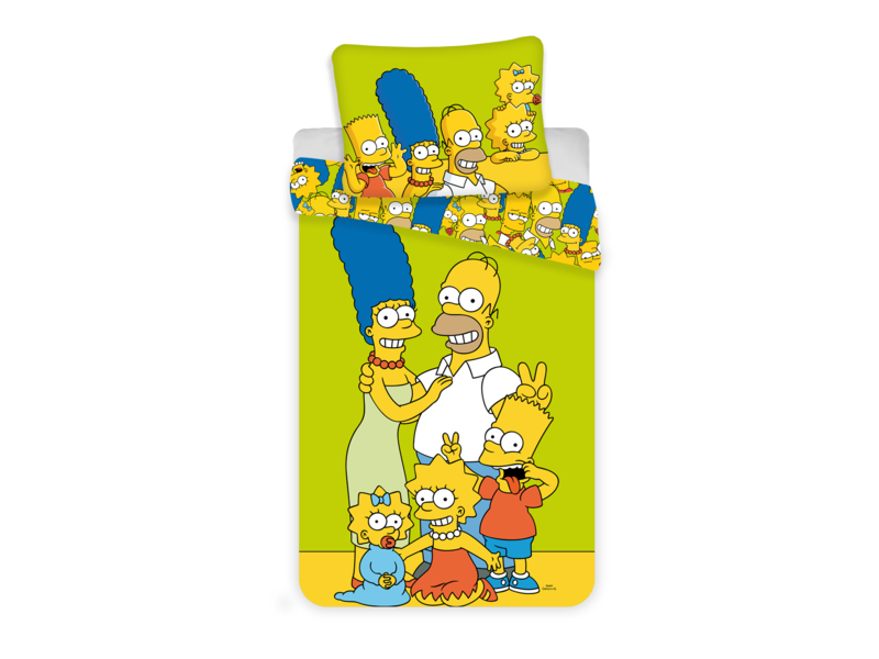 The Simpsons Bettbezug Familie - Single - 140 x 200 cm - Baumwolle