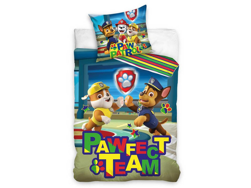 PAW Patrol Bettbezug Pawfect Team - Single - 140 x 200 cm - Baumwolle