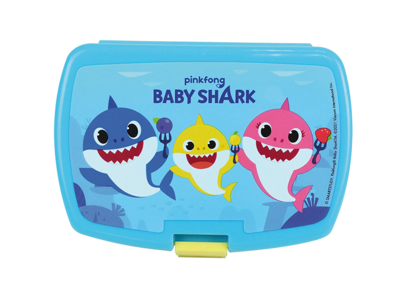 Baby Shark Lunchbox - 16 x 11 x 5 cm - Blauw