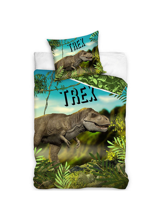 Dinosaurus Dekbedovertrek T-Rex 140 x 200 Katoen