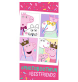 Peppa Pig Serviette de plage Photobooth Fun - 70 x 140 cm - coton