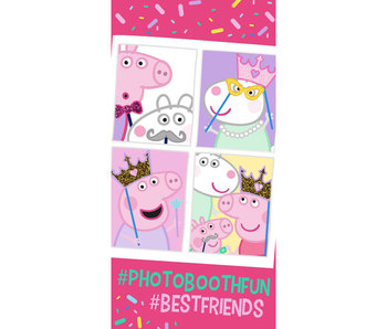 Peppa Pig Serviette de plage Photobooth Fun 70 x 140 cm Coton