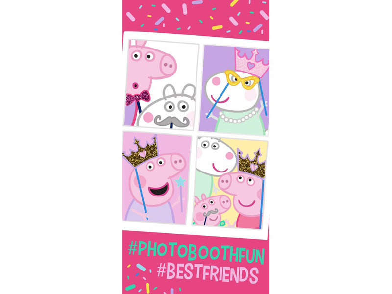 Peppa Pig Beach towel Photobooth Fun - 70 x 140 cm - cotton