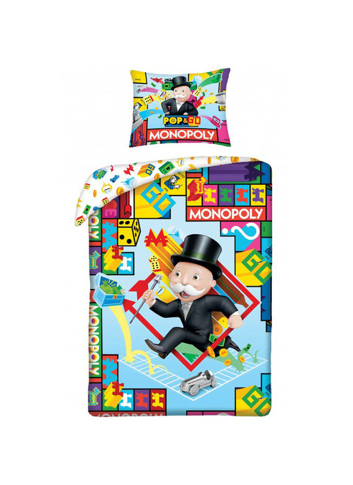 Monopoly Dekbedovertrek 140 x 200 Katoen