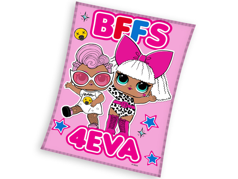 LOL Surprise! Fleecedeken BFFS 4EVA - 110 x 140 cm - Polyester