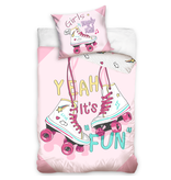 Skater Housse de couette Fun - Simple - 140 x 200 cm - Coton