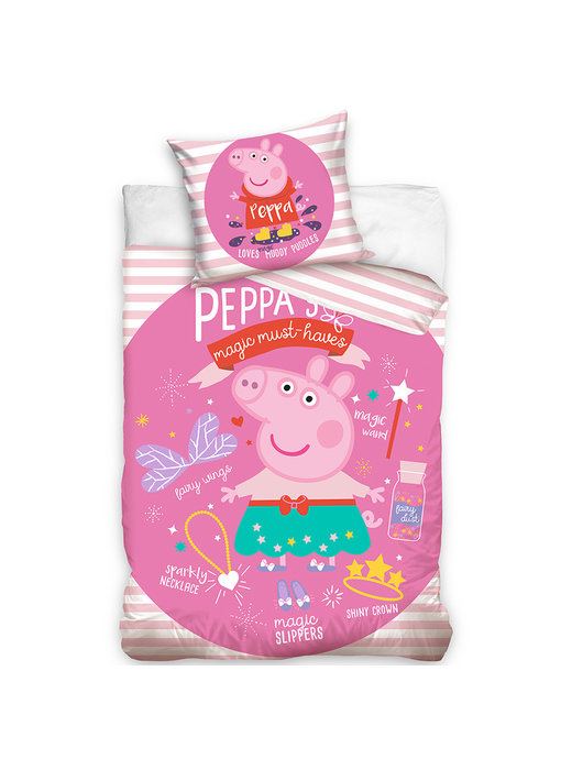 Peppa Pig Housse de couette Magic Must-Haves 140 x 200 Coton