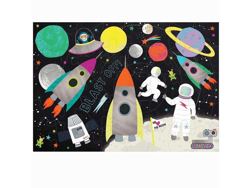 Floss & Rock Espace - Puzzle - 20 pièces - 38 x 33 cm - Multi