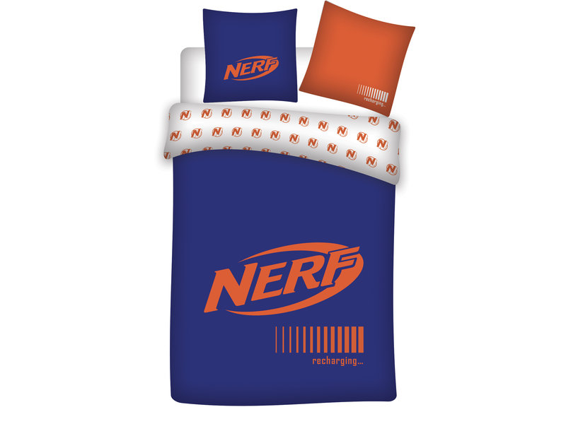 Nerf Bettbezug Aufladen - Einzel - 140 x 200 cm - Bio-Baumwolle