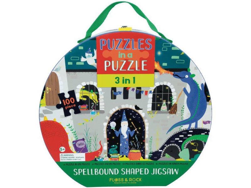 Floss & Rock 3-in-1-Spellbound Puzzle - 63,5 x 36 cm