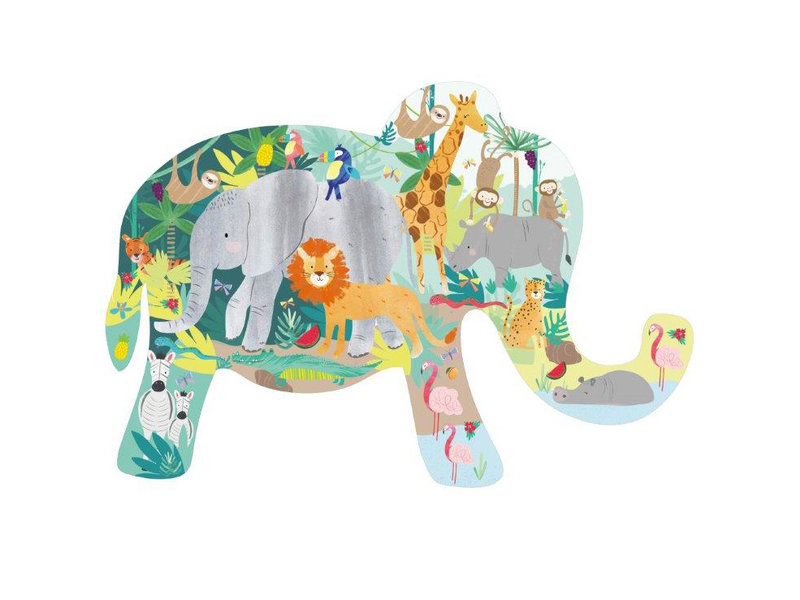 Floss & Rock Jungle Puzzel 40 st. - 60 x 41 cm