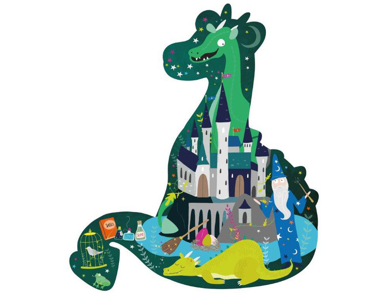 Floss & Rock Drachenpuzzle 20 Stk. - 38 x 33 cm