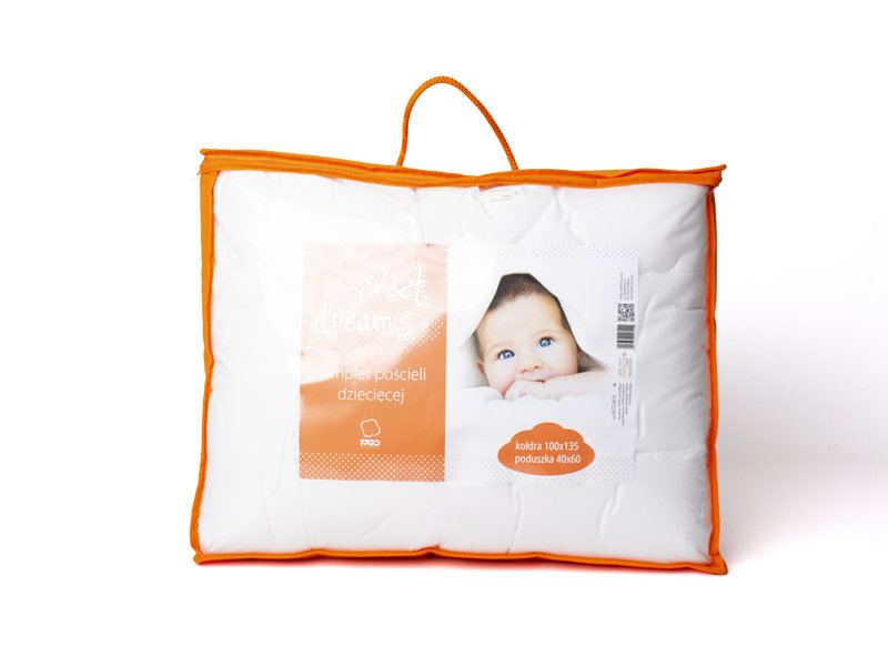 Sweet Dreams Couette et oreiller BÉBÉ - 100 x 135 cm 40 x 60 cm - Coton / Polyester
