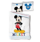 Disney Mickey Mouse Housse de couette - Simple - 140 x 200 cm - Coton Bio